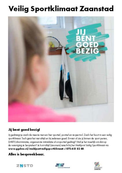 Flyer Veilig Sportklimaat Zaanstad