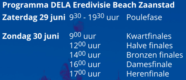 programma beachvolleybal Zaanstad